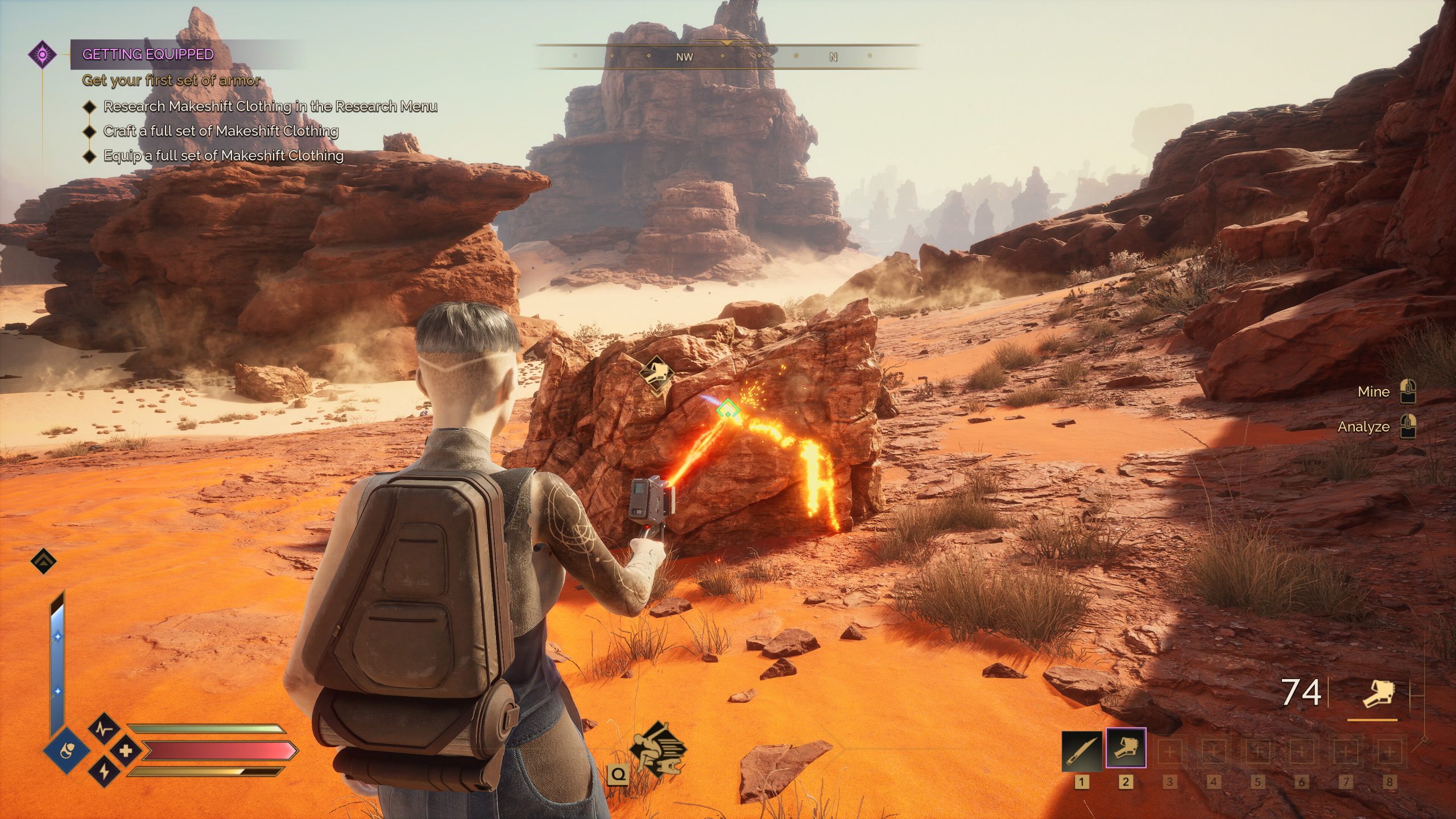 砂丘の覚醒で鉄鉱石を入手する方法は？