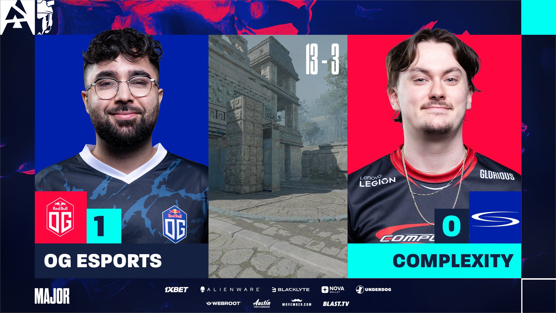 OGは、Blast.TVオースティンメジャーキャンペーンを開くために複雑さを抑えます