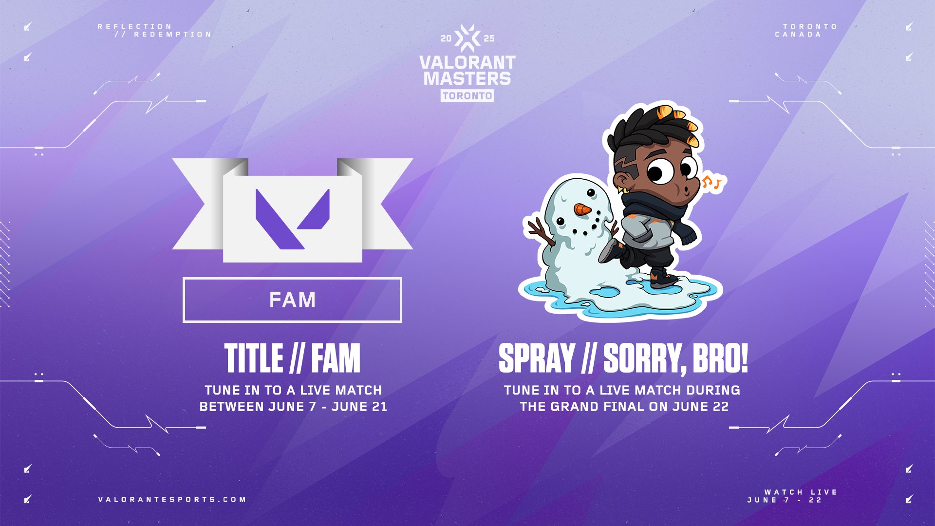 Valorant Masters Toronto 2025ドロップが明らかになった:すべての報酬と取得方法