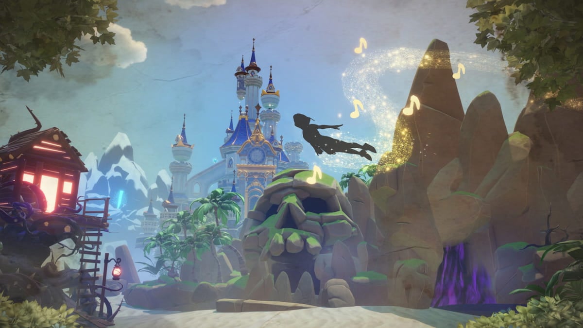 音楽はディズニードリームライトバレーの壁にあるクエストウォークスルー