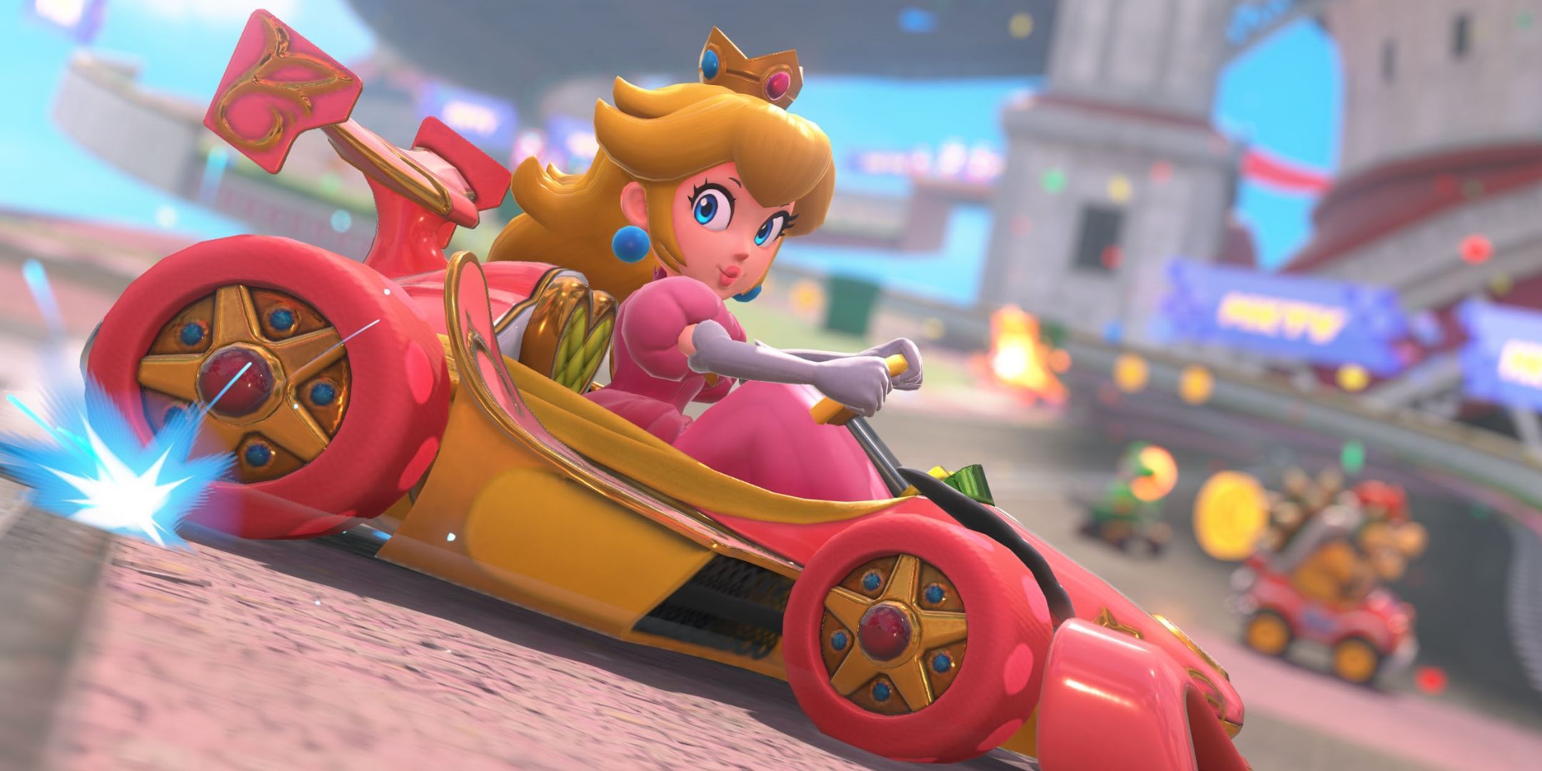 18年後、任天堂は警告なしにマリオカートの世界でピーチとヒキガエルをリキャストします