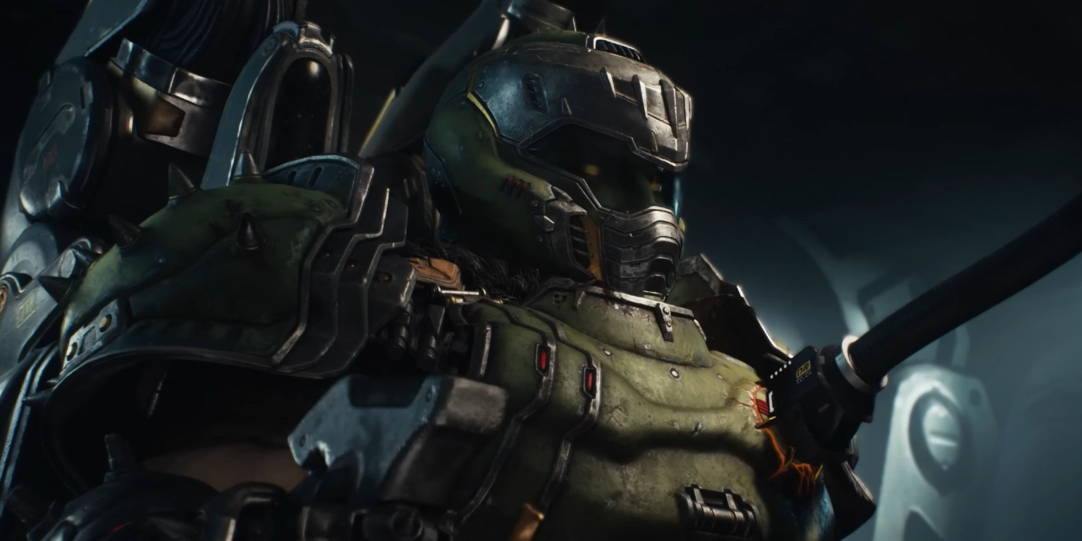 「彼が絶対にしなければならないときだけ」：Doom：The Dark Agesには、スレイヤーがどれくらいの頻度で話すべきかを議論するファンがいます