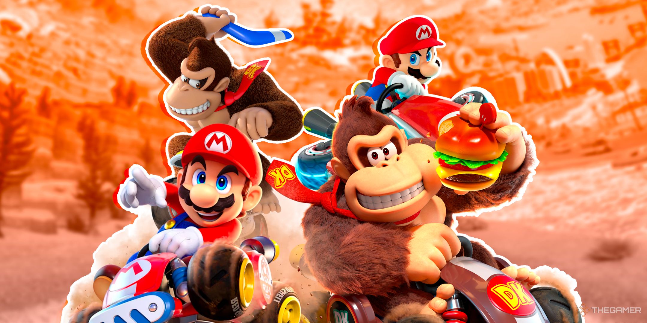 13マリオカートワールドのキャラクターとその典型的なデザインの間のクローズアップの違い