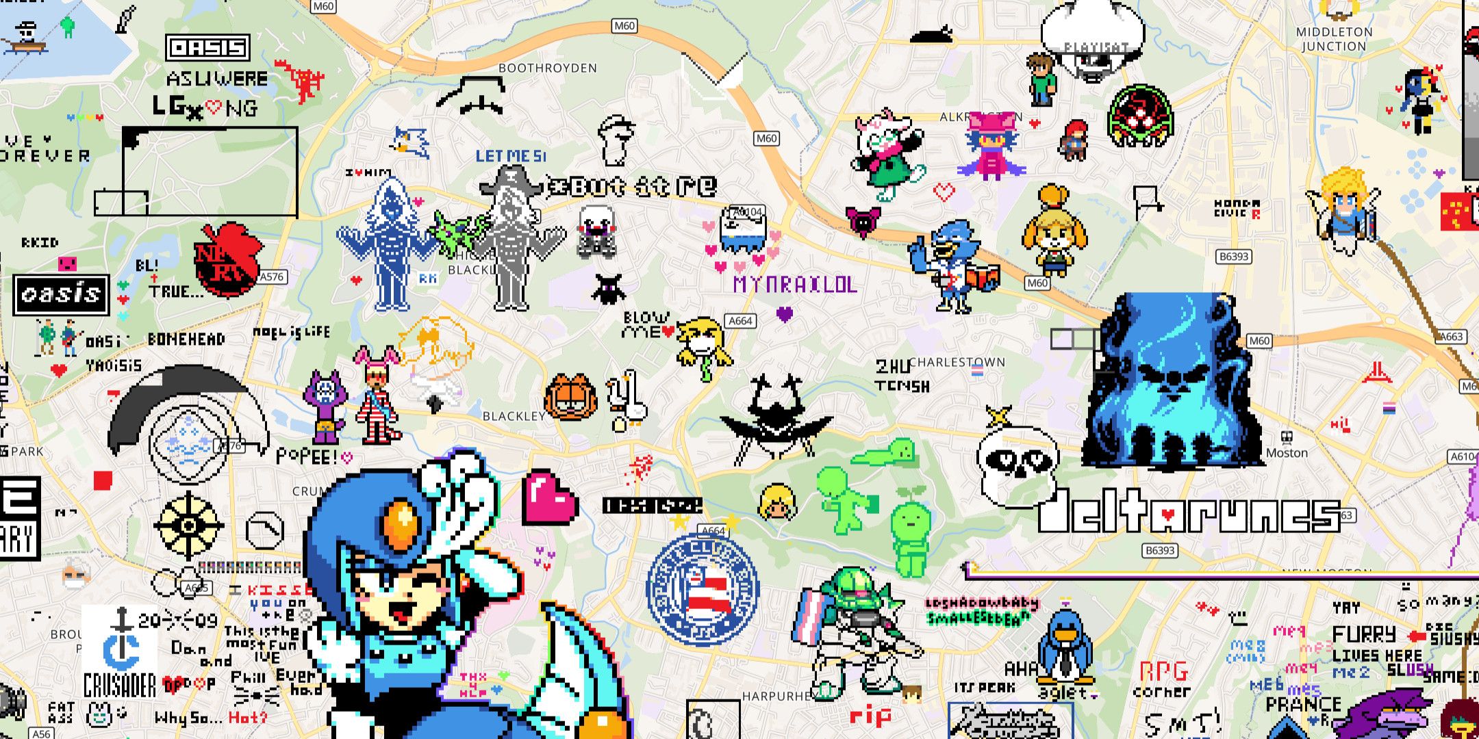 WPlaceはあなたが引き出すことができるライブインタラクティブな世界地図であり、それはすでにデルタルネのファンによってオーバーランされています