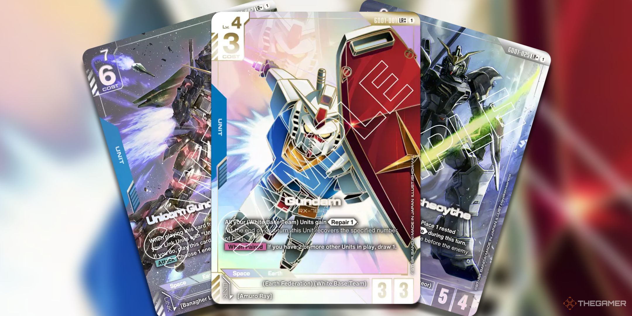 Gundam Card GameのNewType Rising Setのこれらの最も価値のあるカードで新しいタイプになります