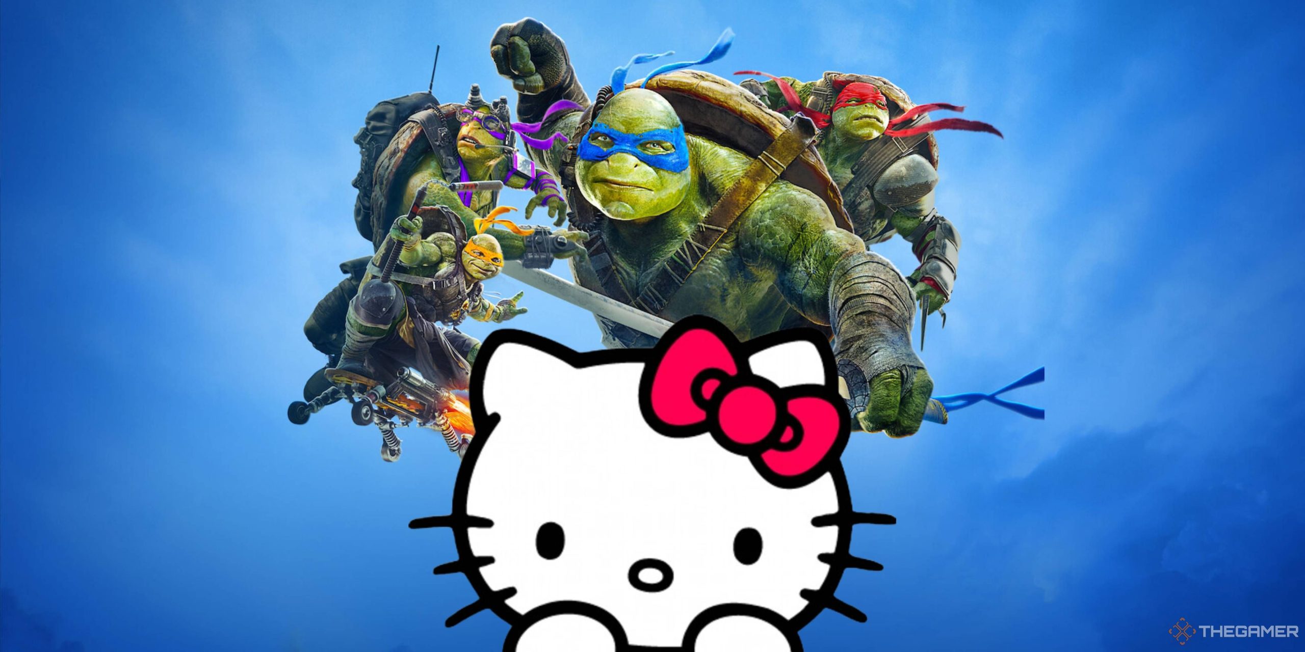 ハローキティのキャラクターは、私が今まで見た中で最もありそうもないクロスオーバーの1つのために忍者のカメに変わりました