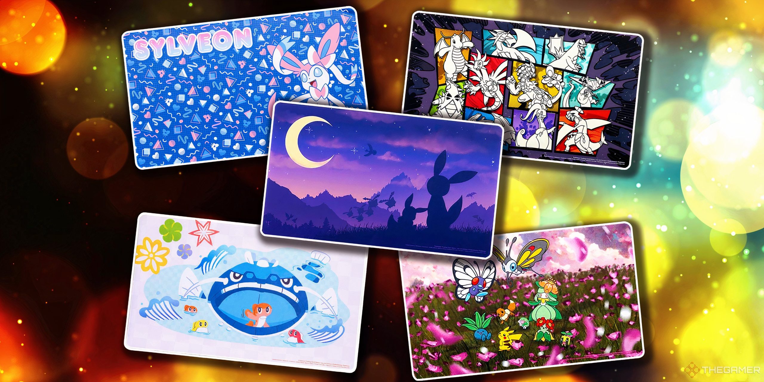 あなたのカードは、ポケモンセンターのこれらのポケモンTCGプレイマットを使用してくれてありがとう