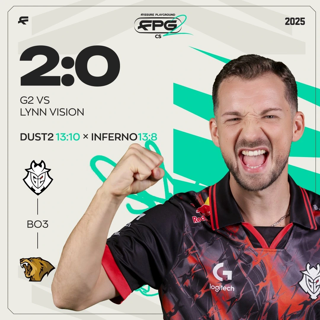 G2は、Fissure Playground 2にLynn Visionを置きます