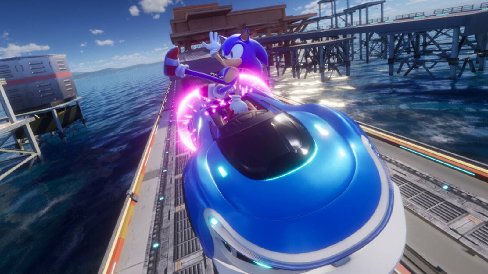 最高のソニックレースが必要な場合は、CrossWorlds Experienceを使用して、ダイナミックカメラをオンにします