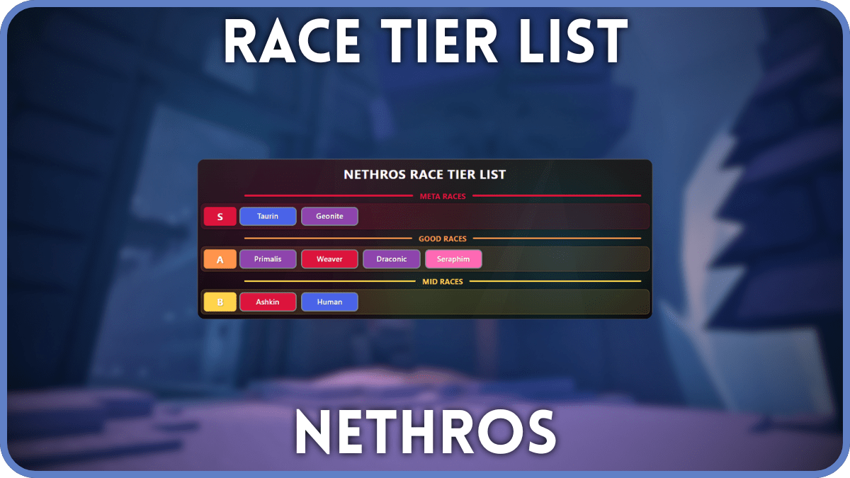 Ultimate Nethros Race Tier List＆Reroll Guide