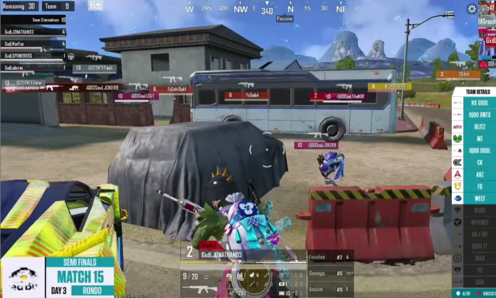 Skyesports BGMI CEGC 2025 準決勝 3 日目: 総合順位とハイライト