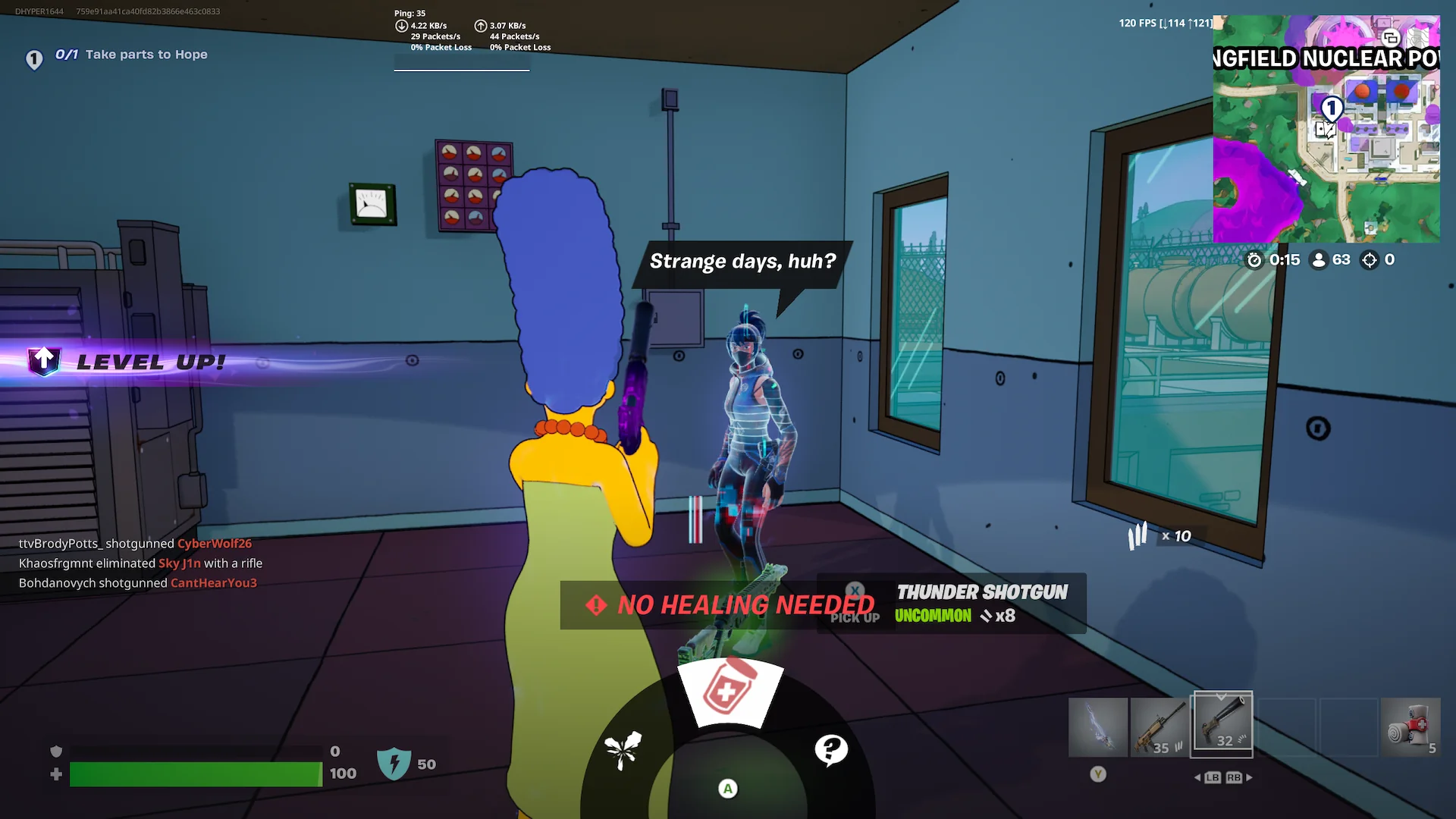 フォートナイトで希望へのパーツを取る方法