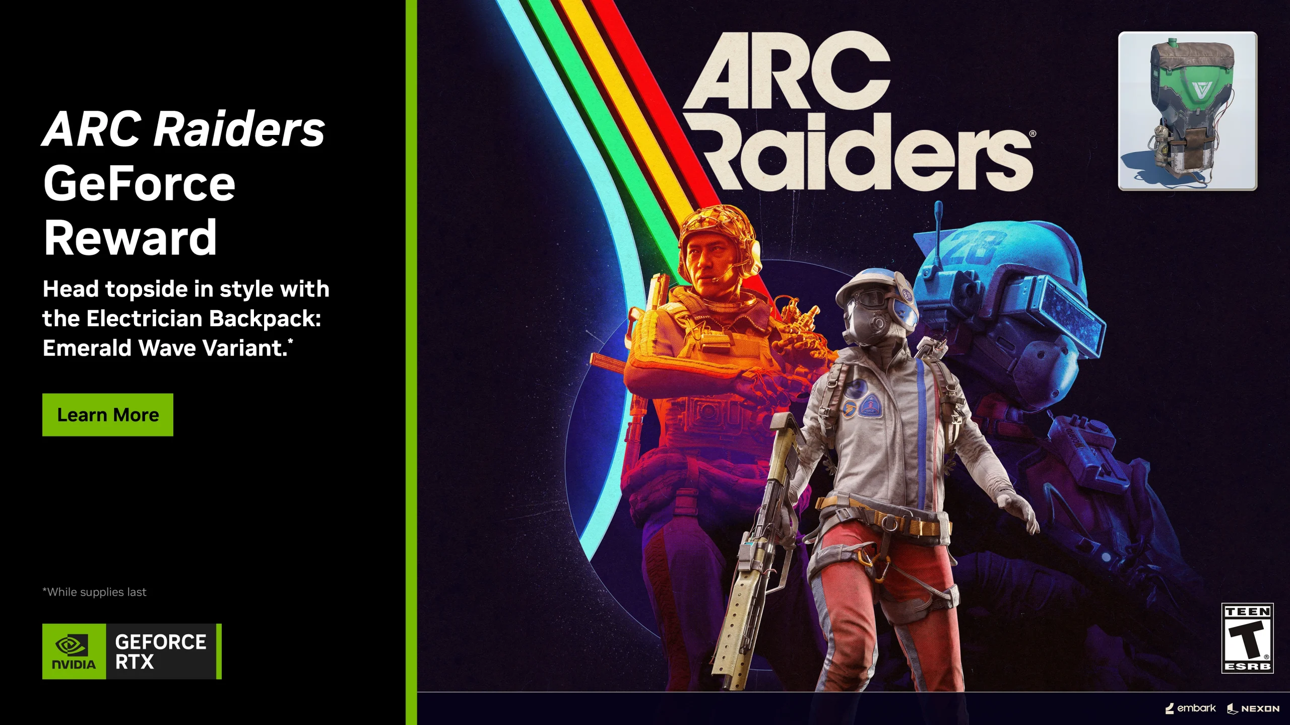 Arc Raiders Nvidia バックパックの入手方法