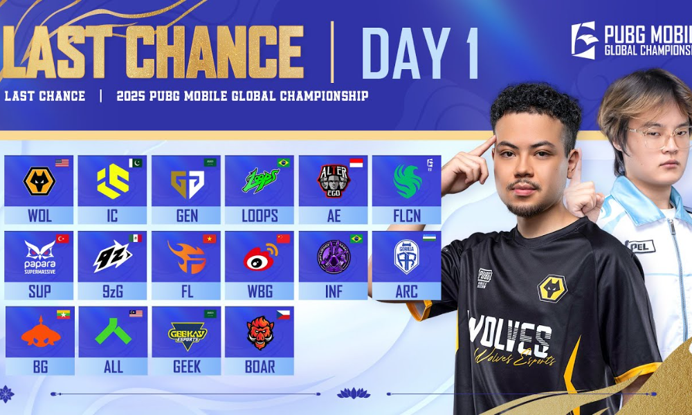 PMGC 2025 ラスト チャンス 1 日目: 試合時間、チーム、マップ、観戦場所など