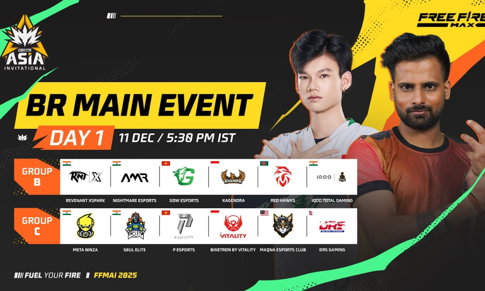 FFMAI 2025 メインイベント 1 日目: 試合時間、チーム、ストリーミングなど