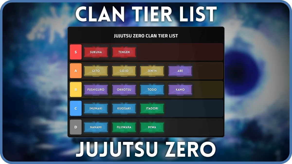 究極呪術ゼロ クラン Tier リスト [BETA]