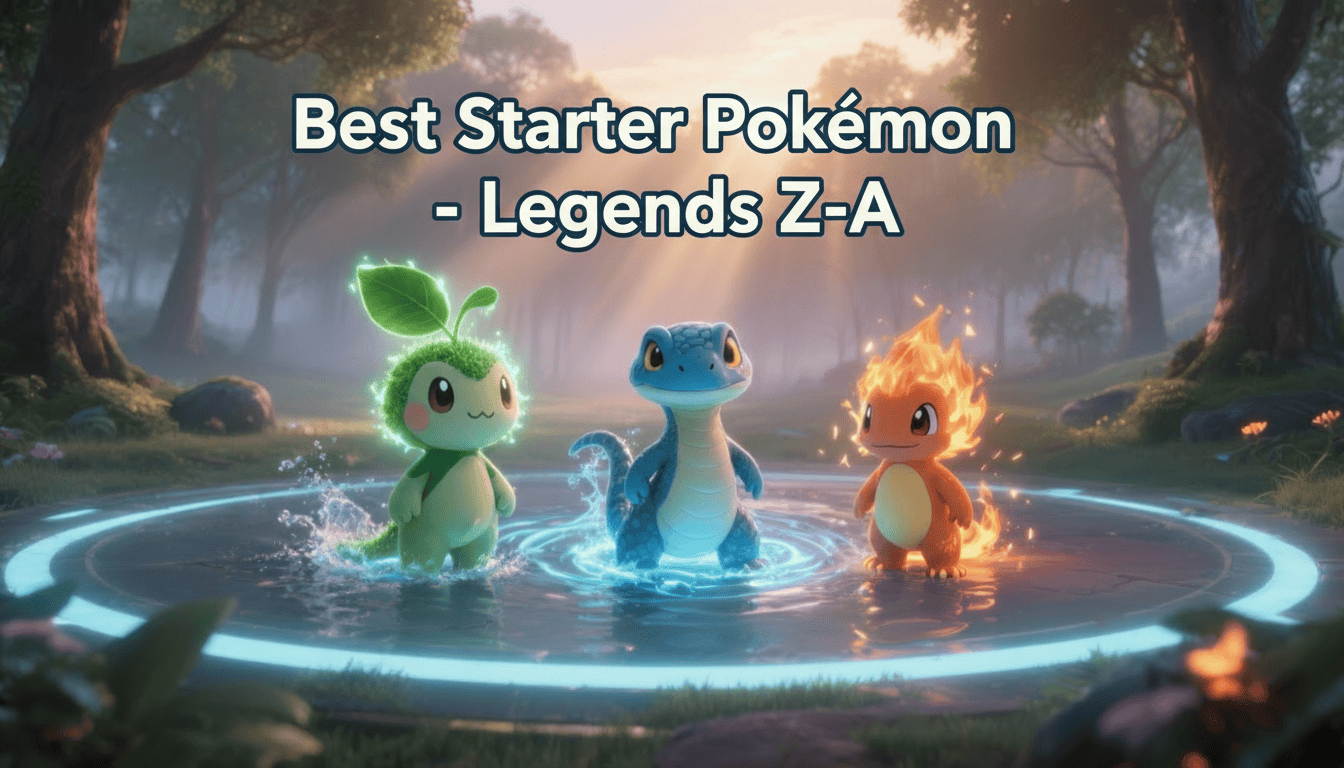 Pokémon Legends: ZA で選ぶのに最適なスターター ポケモン